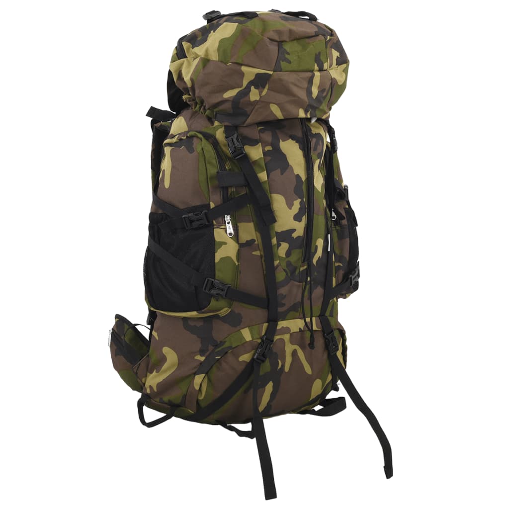 Vidaxl Walking Zackpack 80 L camuffato Oxford Fabric Green