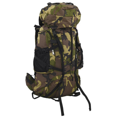 Vidaxl Walking Zackpack 80 L camuffato Oxford Fabric Green