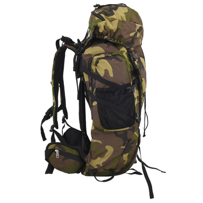 Vidaxl Walking Zackpack 80 L camuffato Oxford Fabric Green