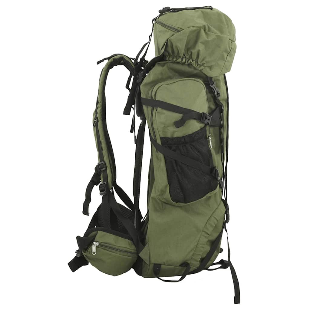 Vidaxl Walking Zackpack 80 L Oxford Fabric Army Green