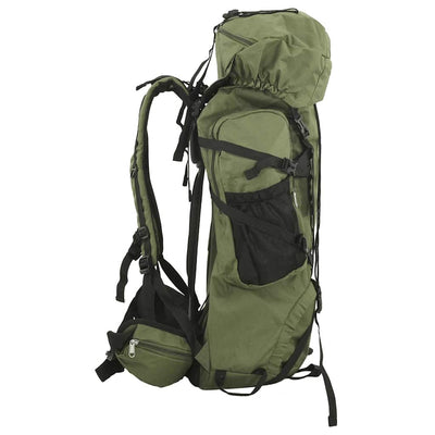 Vidaxl Walking Zackpack 80 L Oxford Fabric Army Green