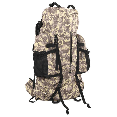 Vidaxl Walking Zackpack 100 L camuflage Oxford Fabric Camelbruin