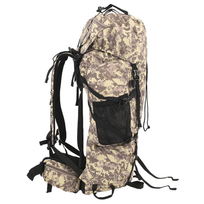 Vidaxl Walking Zackpack 100 L camuflage Oxford Fabric Camelbruin