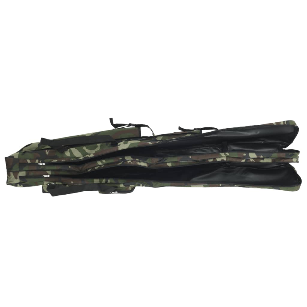 Vidaxl Hengeltas 150 cm camuflage Oxford tessuto verde