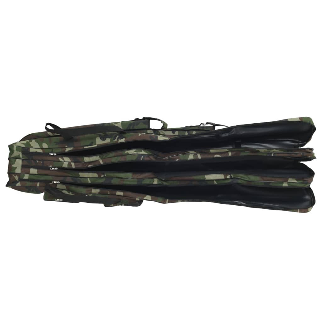 Vidaxl Hengeltas 150 cm camuflage Oxford tessuto verde