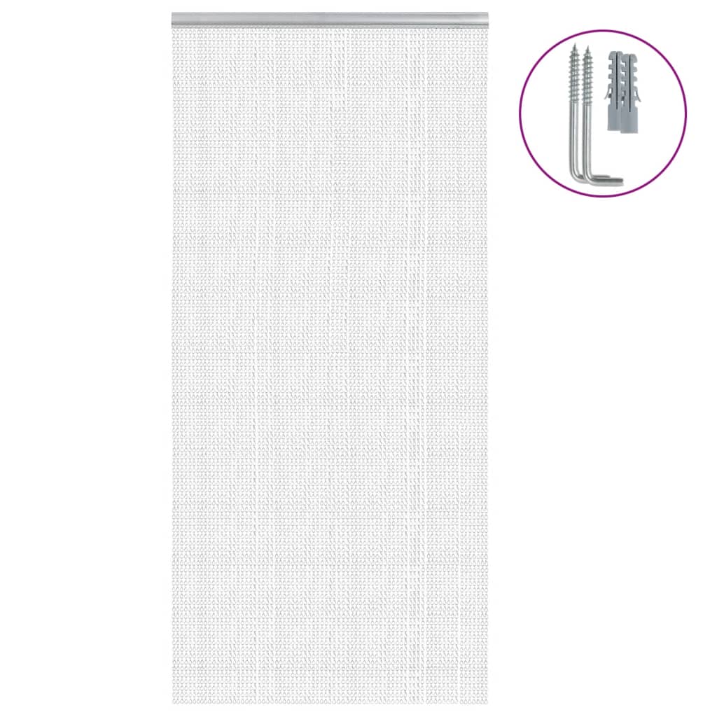 Catene di tenda a mosca vidaxl 100x200 cm in alluminio