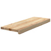 Vidaxx peldaños de escalera 4 piezas 70x25x2 cm roble macizo sin tratar