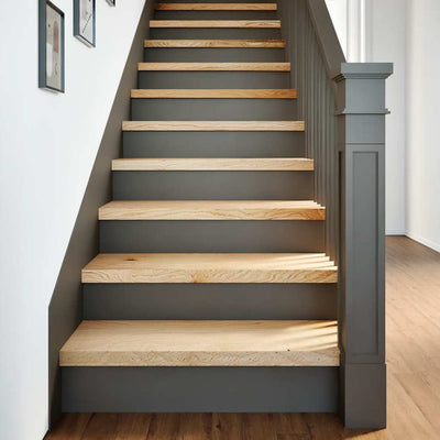 Vidaxx peldaños de escalera 4 piezas 70x25x2 cm roble macizo sin tratar