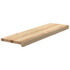 Vidaxx peldaños de escalera 4 piezas 90x25x2 cm roble macizo sin tratar