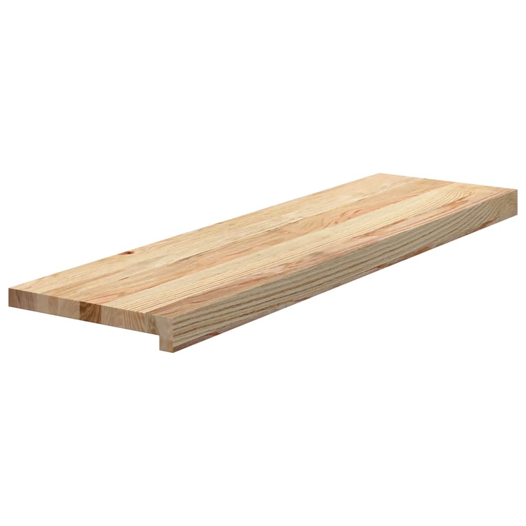 Vidaxl traptreden 4 st 90x25x2 cm onbehandeld massief eikenhout