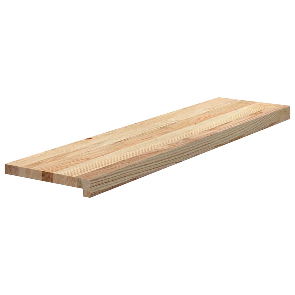 Vidaxl traptreden 4 st 100x25x2 cm onbehandeld massief eikenhout