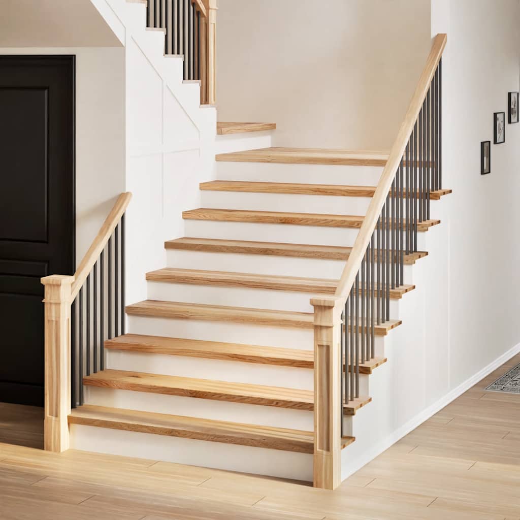Vidaxl traptreden 4 st 110x30x2 cm onbehandeld massief eikenhout