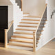 Vidaxl traptreden 4 st 110x30x2 cm onbehandeld massief eikenhout