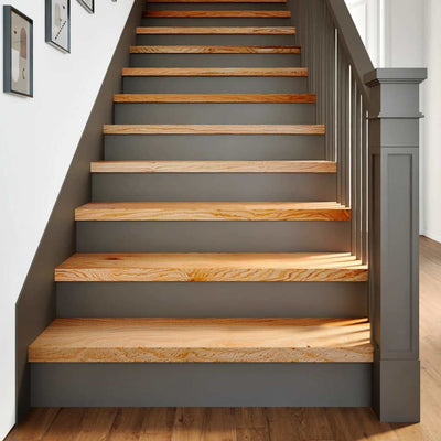 Vidaxx stair steps 4 pcs 90x25x2 cm solid oak light brown
