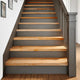 Vidaxl traptreden 4 st 90x30x2 cm massief eikenhout lichtbruin