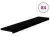 Vidaxl traptreden 4 st 120x25x2 cm massief eikenhout donkerbruin
