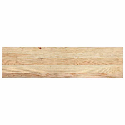 Vidaxl pasos 2 st 100x25x2 cm de roble sólido no tratado