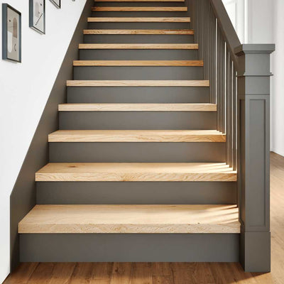 Vidaxl steps 2 st 100x25x2 cm Untreated solid oak