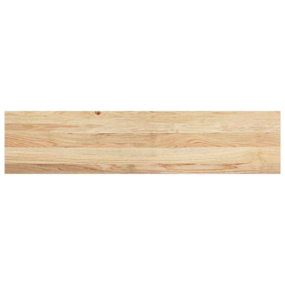 Vidaxl Pasos 2 ST 110x25x2 cm de roble sólido no tratado