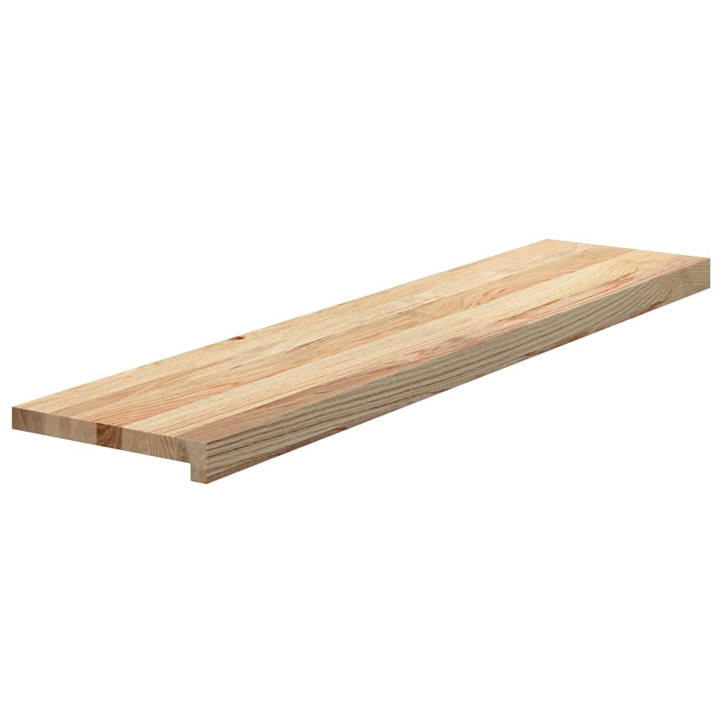 Vidaxl traptreden 2 st 110x30x2 cm onbehandeld massief eikenhout