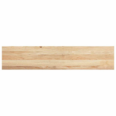 Vidaxl Pasos 2 ST 120x30x2 CM Oak sólido no tratado