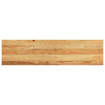 Vidaxl pasos 2 st 100x25x2 cm de roble sólido marrón claro