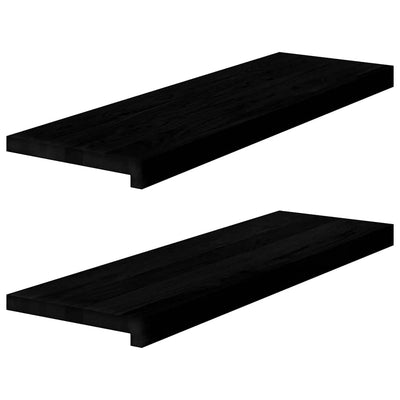 Vidaxl steps 2 st 80x25x2 cm Solid oak dark brown