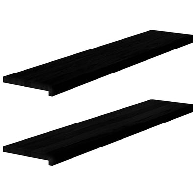 VidaXL steps 2 st 120x25x2 cm Solid oak dark brown