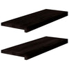 VIDAXL Passi 2 ST 70x30x2 cm Oak Solido marrone scuro