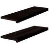 VIDAXL Passi 2 ST 80x30x2 cm Oak Solido marrone scuro