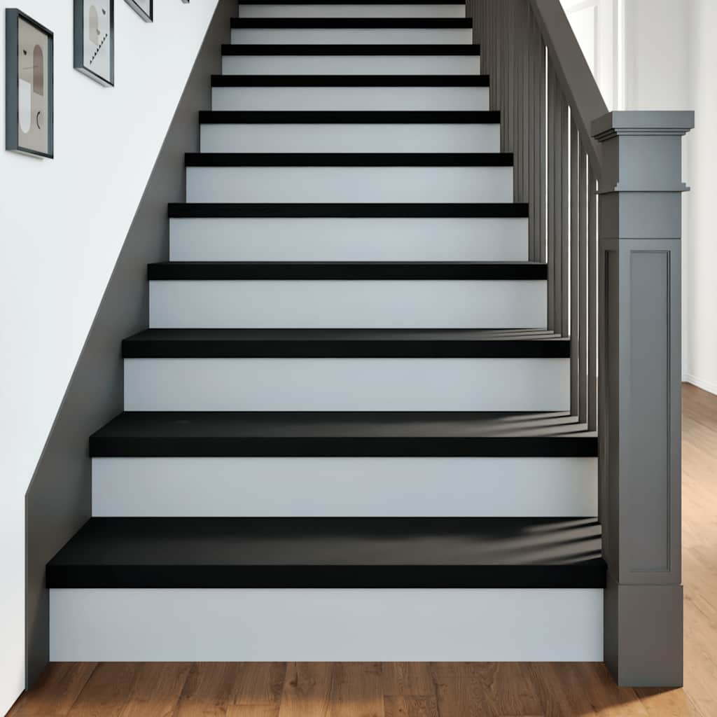 Vidaxl pasos 2 st 90x30x2 cm roble sólido marrón oscuro