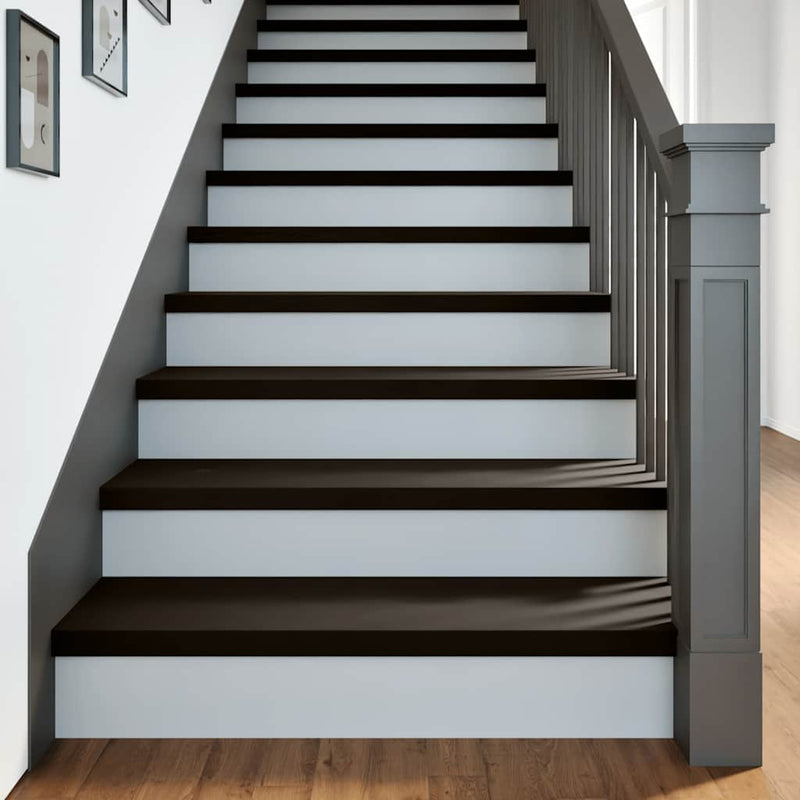 VIDAXL Passi 2 St 100x30x2 cm Oak Solido marrone scuro