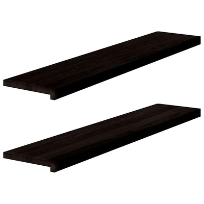Vidaxl steps 2 st 120x30x2 cm Solid oak dark brown