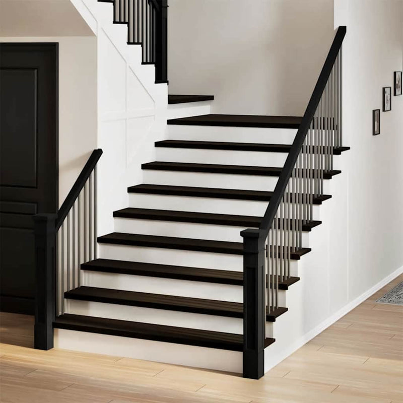 VIDAXL Passi 2 ST 120x30x2 cm Oak Solido marrone scuro