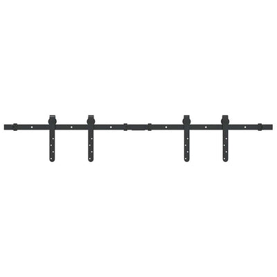 Suspensión Vidaxl Conjunto de acero al carbono de 122 cm de puerta corredera