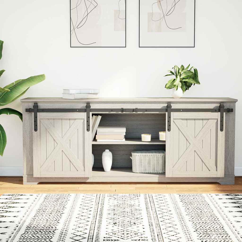 Suspensión Vidaxl Conjunto de acero de carbono de 152 cm de puertas correderas