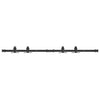 Suspensión Vidaxl Conjunto de acero al carbono de 122 cm de puerta corredera