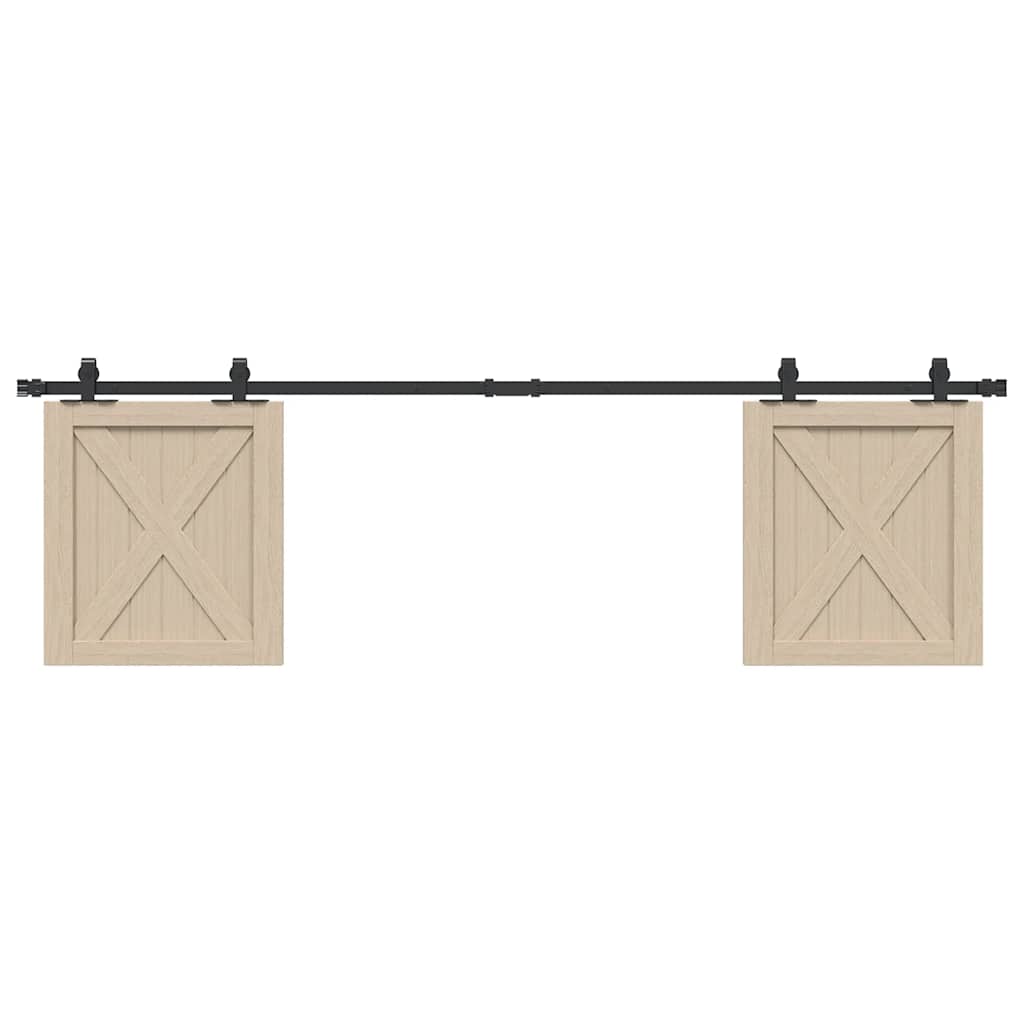 Suspensión Vidaxl establecido para puertas correderas de 183 cm de acero al carbono
