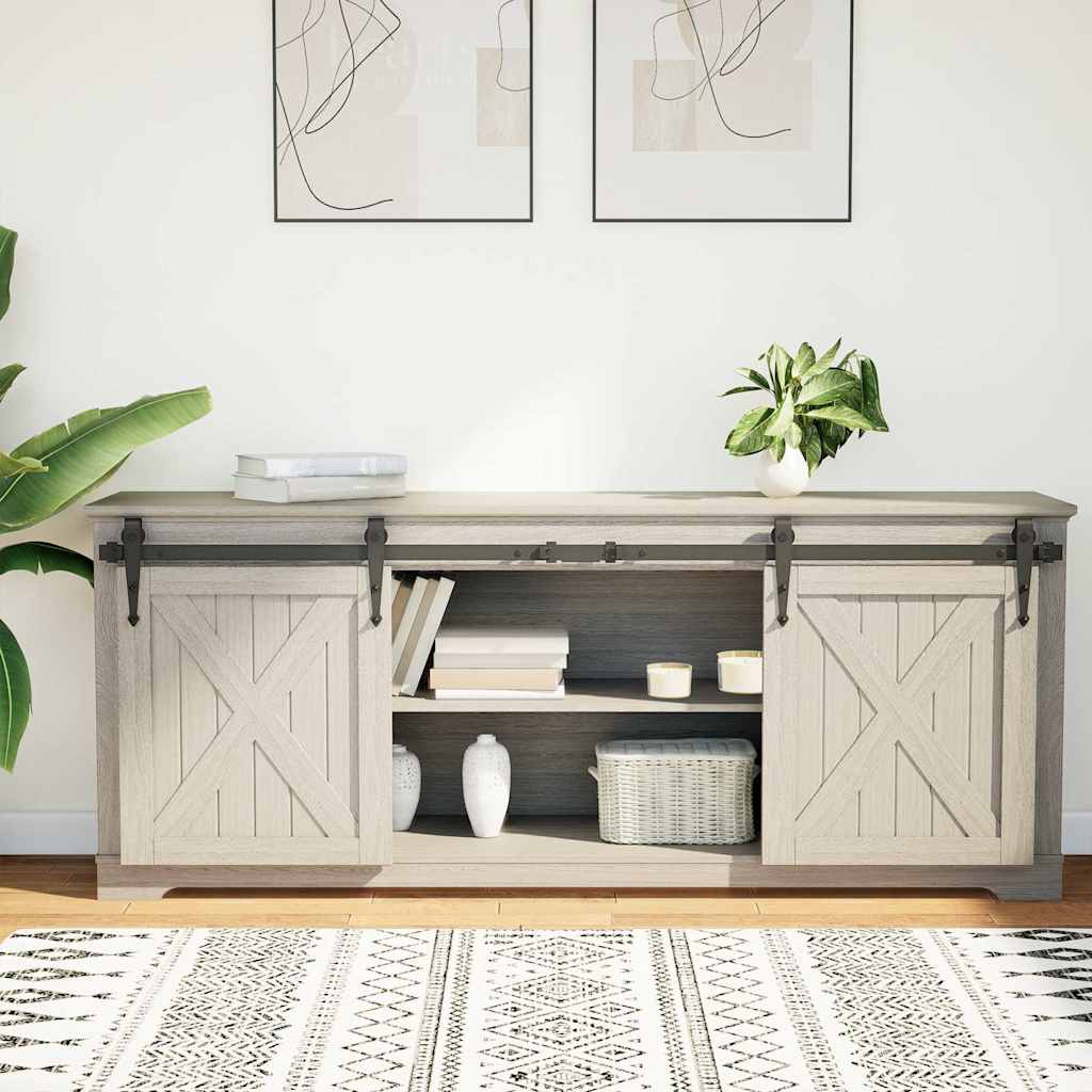 Suspensión Vidaxl Conjunto de acero de carbono de 152 cm de puertas correderas