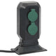 Vidaxl Garden Stop Contacto y Pin de tierra 2-vía 15.5x11x24 cm negro y verde