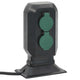 Vidaxl Garden Stop Contacto y Pin de tierra 4-vías 15.5x11x24 cm negro y verde