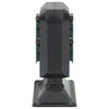 Vidaxl Garden Stop Contacto y Pin de tierra 4-vías 15.5x11x24 cm negro y verde