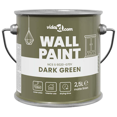VidaXL pittura murale verde 2,5 l stampa murale