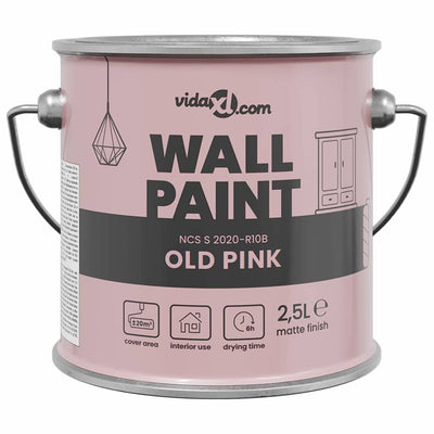 VidaXL pittura murale rosa 2,5 l stampa murale