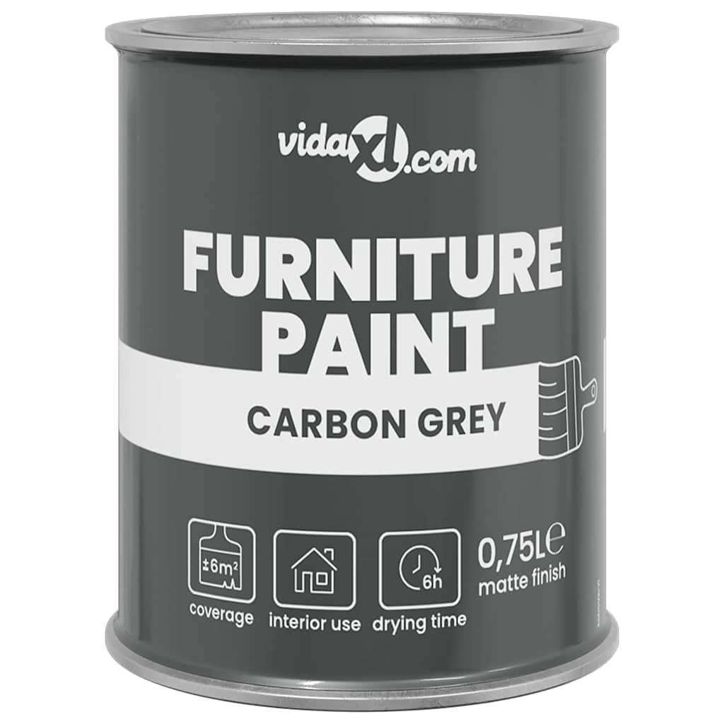 Vidaxxl pintura para muebles gris 10 x 10 x 12 cm impresión de pared