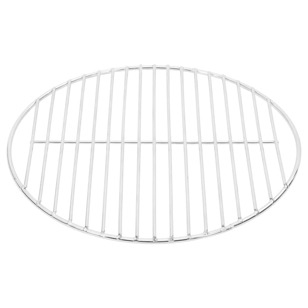 Vidaxl Barbecue Grille Round Ø34.5 cm 304 acero inoxidable