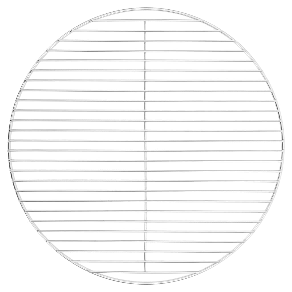 Vidaxl Barbacue Grille Round Ø50 cm 304 acero inoxidable