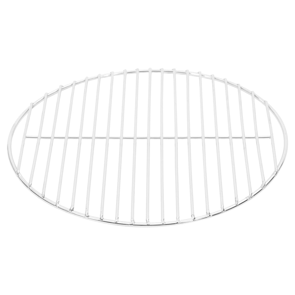 Vidaxl Barbecue Grille Round Ø37 cm 304 acero inoxidable