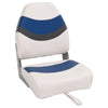 Sedia da barca Vidaxl con schienale alto colpibile 44x38x55 cm