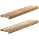 Vidaxl Finestra Soli per la finestra 2 ST non trattata 80x15x2 cm rovere solido